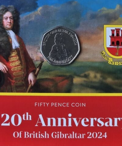 2024 Gibraltar – 320th Anniversary of British Gibraltar 50p BU