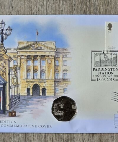 2018 Paddington at Buckingham Palace 50p UK Coin Cover