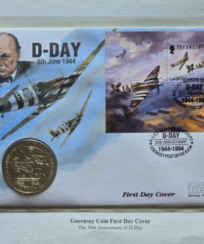 1995 Guernsey – D-Day £2 Coin Cover