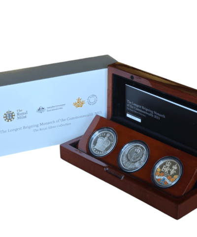 2015 The Longest Reigning Monarch 3 Coin Set Silver Proof