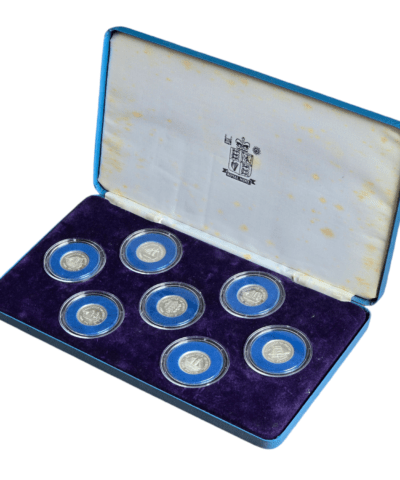 1991 – 1994 Jersey 7 Shipbuilding Silver Proof £1 Set