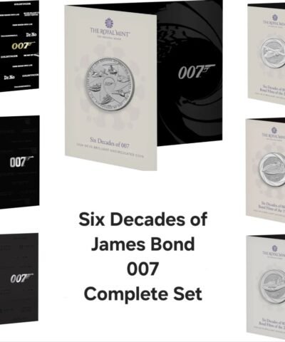 2023-2024 Six Decades of James Bond 007 – Full Set £5 BU