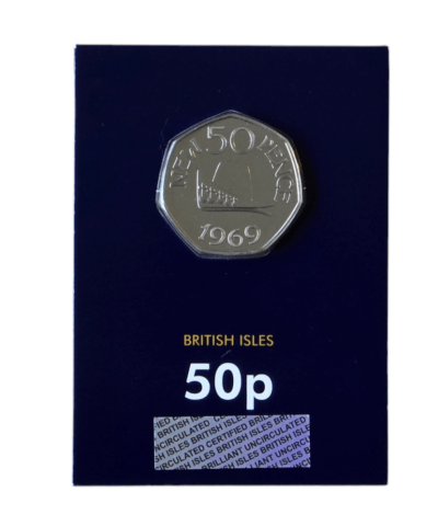 2019 Guernsey 50 Years of 50p BU CC Certified