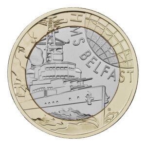 2025 HMS Belfast £2 BU Coin in Capsule