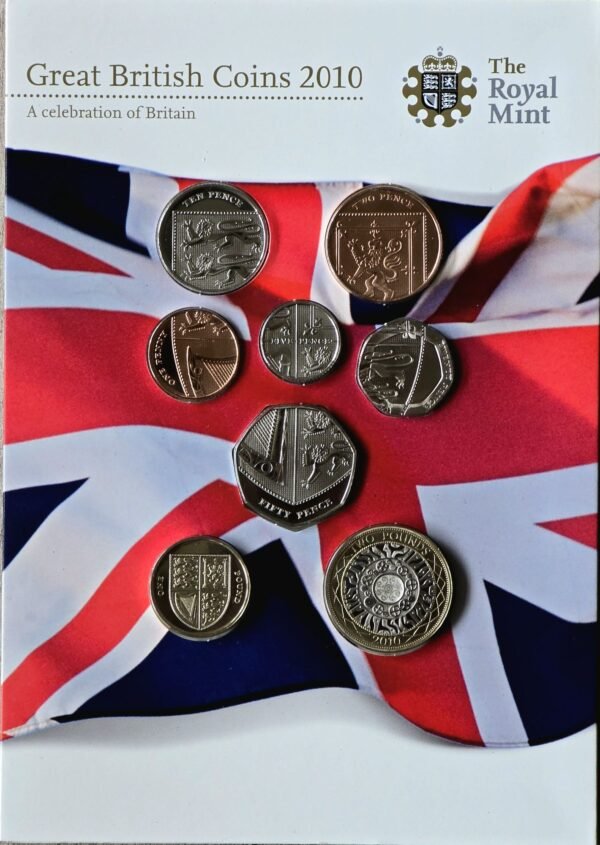 2010 UK Annual Definitive BU Set 8 Coins