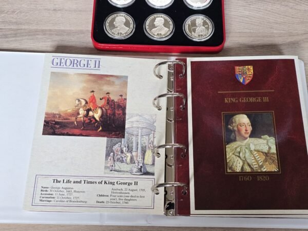 1993 Gibraltar Crown of Crowns 12 Coin Silver Proof Set with Box, Booklet, COA - Image 4