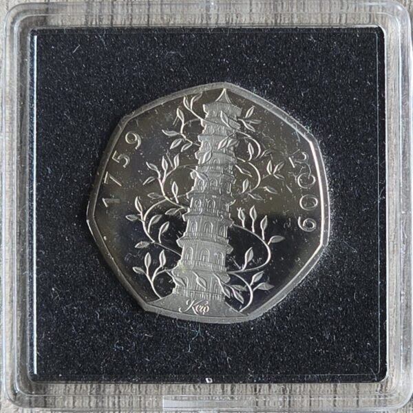 2019 Reissue Kew Gardens UK Proof 50p Coin in Quadrum