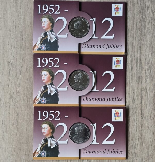 2012 Queen Elizabeth Diamond Jubilee 3x Commemorative Medal Collection