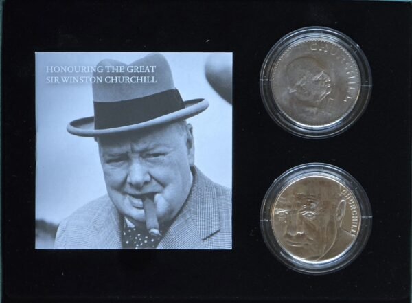 2015 Sir Winston Churchill UK £5 BU with 1965 Crown Mint Set - Image 4