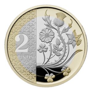 2026 UK Definitive National Flowers Flora of Four Nations Proof £2 Coin in Capsule