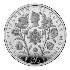 2025 Queen Mother Proof £5 Coin in Capsule