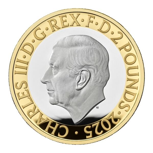 2025 George Orwell Big Brother is Watching You £2 Silver Proof Piedfort <br><i>Dispatched mid-Feb</i></br> - Image 3