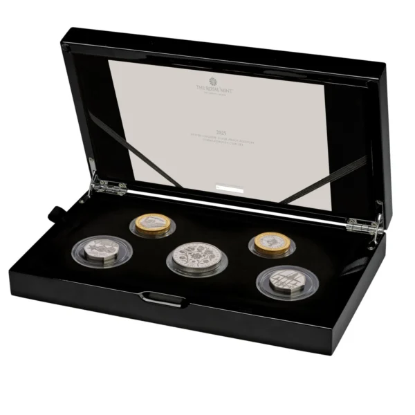 2025 Annual Commemorative Silver Proof Piedfort Set 5 Coins <br><i>Limited 300</i>