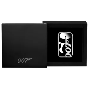 2022 Tuvalu - 60 Years of James Bond Rectangular Coloured Silver Proof $1 from Perth Mint
