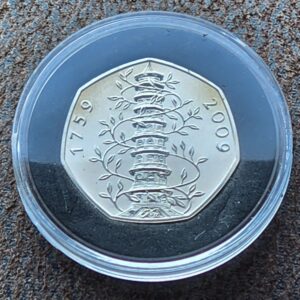 2009 Kew Gardens 50p BU Coin in Capsule - With Natural Toning