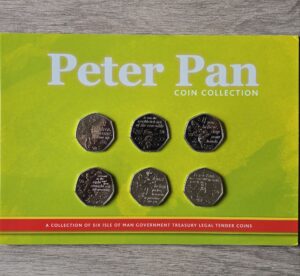 2019 Isle of Man Peter Pan Unc 50p Set from IoM Stamps and Coins