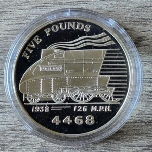 2004 Guernsey Mallard Silver Proof £5 Coin in Capsule