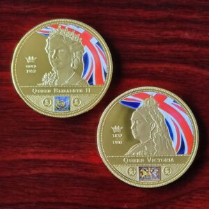2019 Queen Elizabeth II and Victoria Gold Plated Commemorative