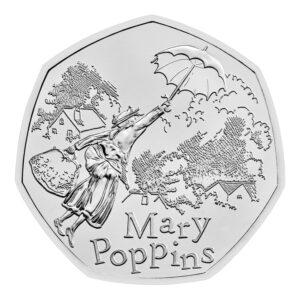 2025 Mary Poppins 50p BU Coin in Capsule