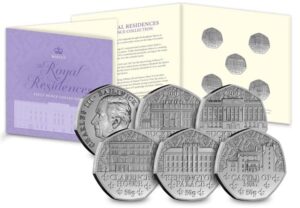 2025 Jersey - Royal Residences 50p BU Coin Set