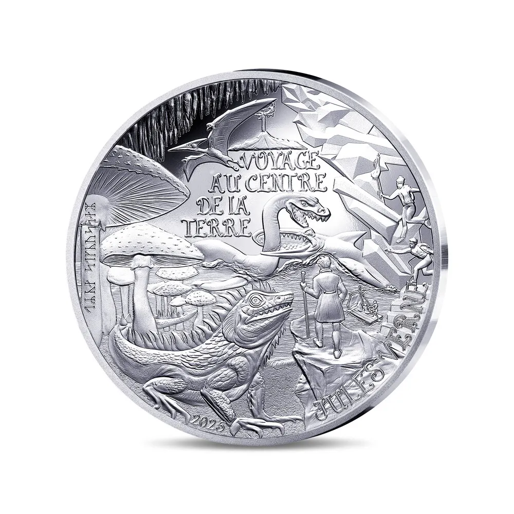 2025 France - Jules Verne: Journey to the Center of the Earth 10€ Silver Proof