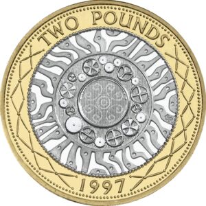 1997 Technology - Shoulders of Giants £2 BU Coin in Capsule