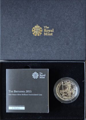 2015 Britannia 1 Oz Silver BU Coin Mint Pack