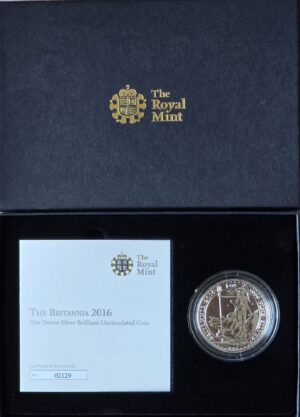 2016 Britannia 1 Oz Silver BU Coin Mint Pack