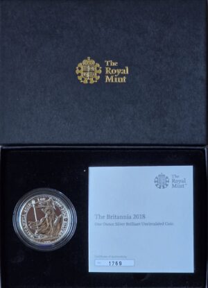 2018 Britannia 1 Oz Silver BU Coin Mint Pack
