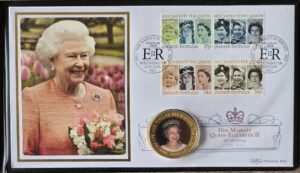 2016 TDC 90th Birthday £5 Proof Coin Cover PNC - Portrait Photo
