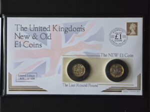 2016 and 2017 Farewell and Nations of Crown £1 BU Coin Cover Set