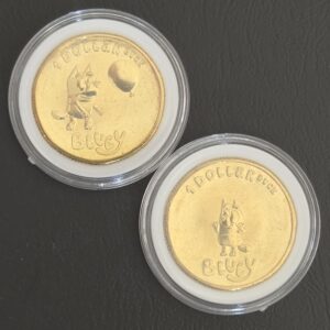 2024 Australia Bluey and Bingo 2x $1 Circulated Coins in Capsules