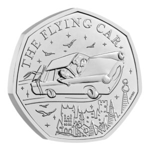 2025 Harry Potter - 07 Flying Car 50p BU Coin in Capsule