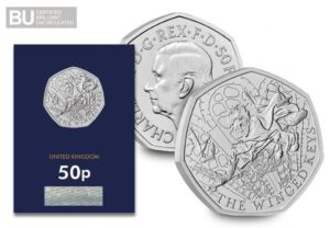 2024 Harry Potter - 05 Winged Keys 50p CC Certified BU