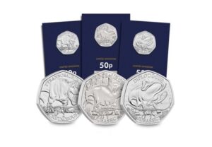 2024 Dino - Iconic Specimens 50p BU 3-Coin CC Certified Set