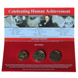 2004 50p, £1 and £2 BU Coin Collection Set