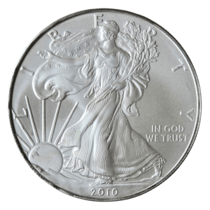 2010 American Eagle Silver 1 Oz Bullion Coin in Capsule
