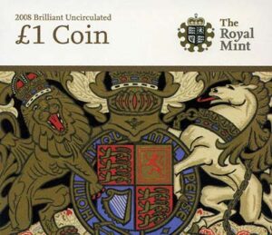 2008 UK Royal Arms £1 BU