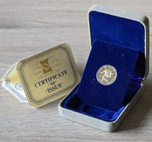 1978 Isle of Man £1 'Die Letters BB' Silver Proof