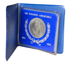 1965 Churchill UNC Crown in Blue Wallet