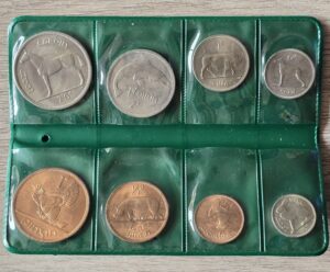 1966 Ireland Annual Pre-decimal Coin Set in Green Mint Packaging