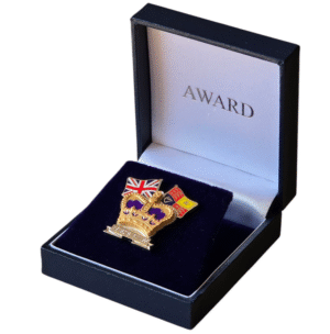 Royal Standard For Crown and Country Lapel Badge