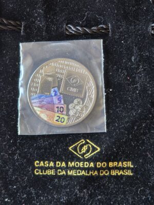2018 324 years of Brazil Mint Coloured Medal in Mint Pouch
