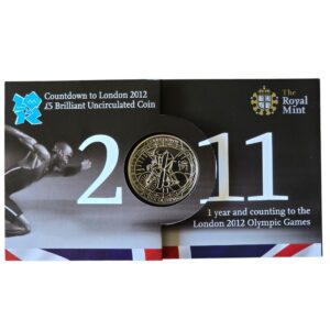 2011 Countdown '1' London Olympics UK £5 BU Mint Pack