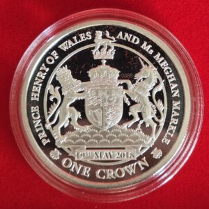 2018 TDC Henry Meghan Wedding 1 Crown Proof in Capsule