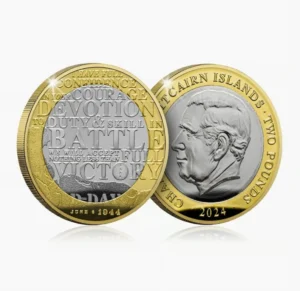 2024 Pitcairn Islands - Battle £2 BU Coin in Capsule