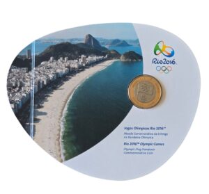 2012 2016 Brazil Rio Olympics Handover R$ 1 Brazilian Real in Mint Pack