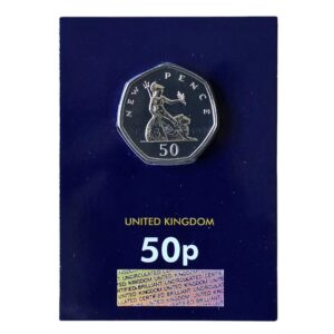 2019 Reissue Britannia New Pence UK 50p Certified BU - CC