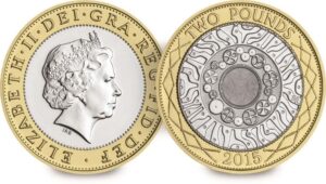 2015 Technology (IRB Portrait) UK £2 BU Coin in Capsule