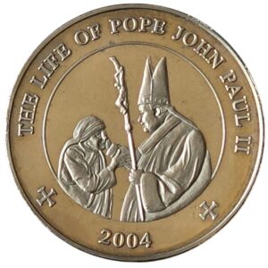 2004 Somalia - Life of Pope John Paul II 25 Shillings in Capsule